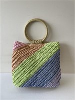 Art class woven purse 18 with handles x12x4