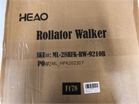 HEAO Rollator Walker  10 Wheels  Blue