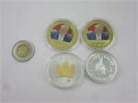 4 pièces commémoratives Canada dont Doug Ford
