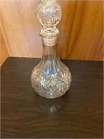Cut Glass Decanter with Stopper (Wine Bottle?)