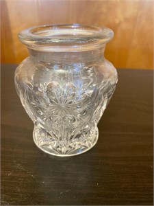 Small Cut Glass Urn Shaped Vase with no Lid