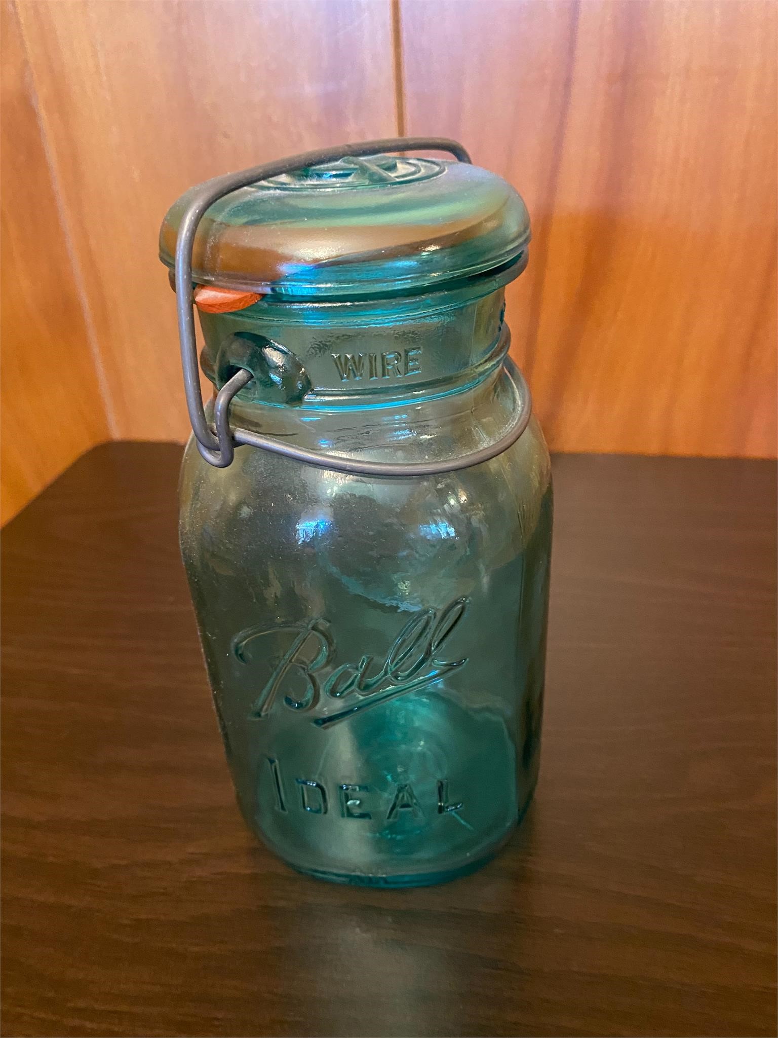 "Ball" Blue/Green Canning Jar