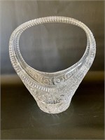 Gorgeous Heavy Crystal Vase/Basket