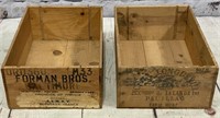 Vintage Wine Wood Crates