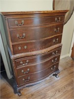 Antique solid wood chest of drawers.