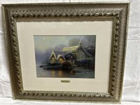 Thomas Kinkade Litho “Loghaven Cottage” - 22” x