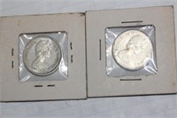 Lot of 2  1967 Canada Silver Quarters