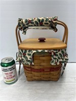 Longaberger handwoven basket Christmas collection