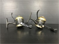 Two 11TG Gold fishing pole reels