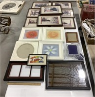4 Picture frames, 12 Wall art, & 1 mirror