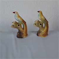 2 -5.5 INCH BIRD VASES