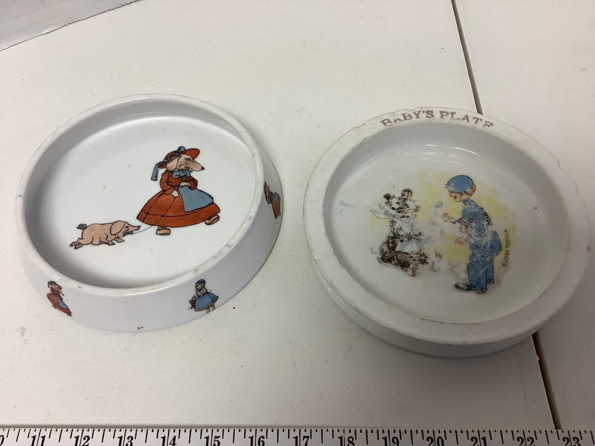childs plate and bowl