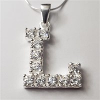 $180 Silver CZ Necklace