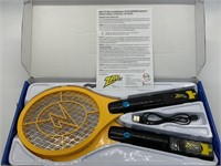 PAIR OF ZAP IT! MINI ELECTRIC BUG ZAPPING RACKETS