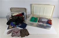 Doll Clothes and Assorted Yarns