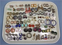 66pr. Costume Jewelry Clip Earrings