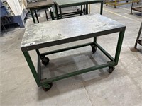 Plate Topped Mobile Work Bench Approx 1.2m x 900mm