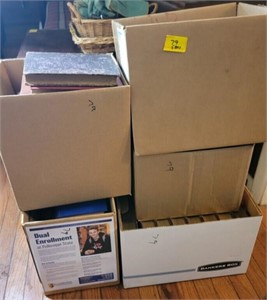 5 BOXES OF BOOKS-SOME ARE CLASSICS, TEXT/SCHOOL