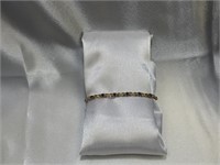 14K Yellow Gold Sapphire Bracelet