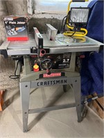 CRAFTSMAN TABLE SAW / PLATE JOINER / LAMP