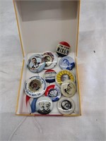 Vintage Political Pin Back Buttons
