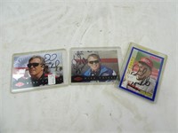 Lot of 3 Dick Trickle NASCAR Signed Collectible