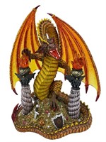 Fire Dragon of Gold Fire Dragon Statue