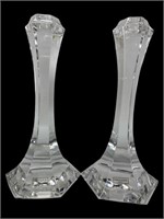 French Saint Louis Cut Crystal Vega Candlestick