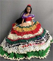 Crochet Bed Pillow Doll, Fiesta Inspired
