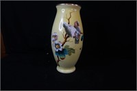 Bone China Vase with Birds and Flowers