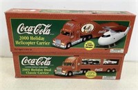 (2) Coca -Cola Trucks MIB