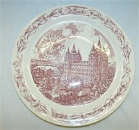 Vintage Utah Centennial 1847 - 1947 Souvenir Plate