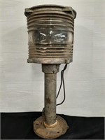 Vintage Nautical Ships Post Lamp