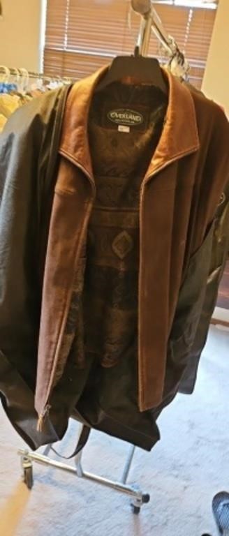 Size 44  made in usa brown genius leather jacket