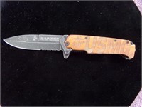 USMC wood handle knife