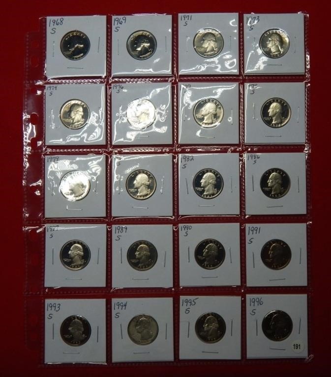 (20) Proof Washington Quarters