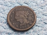 Large cent 1848