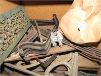 GROUP IN CUBBY - METAL BRACKETS, DECORATIVE GRATES