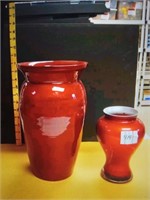Red vases