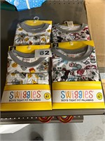 Swiggles Boys Tight Pajamas lot of 4