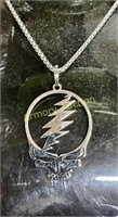 GRATEFUL DEAD PENDANT AND CHAIN - NOT DISPLAY