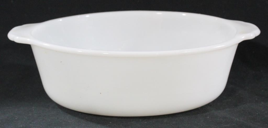 FireKing White Casserole Dish