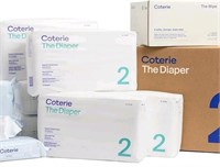 Coterie Baby Diapers + Wipes Baby Kit, Size 2 (10-