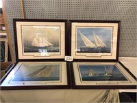 YACHTS OF AMERICA FRAMED PICTURES - 4