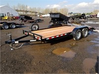 2019 Unused 7'x16' T/A Flat Deck Trailer