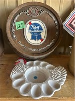 Pabst Blue Ribbon Advertising Piece; Deviled Egg