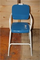 Retro Blue Child's High Chair