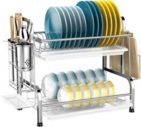 Dish Drying Rack Stainless Steel 2 Tier