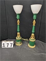 Pair Tall Table Lamps