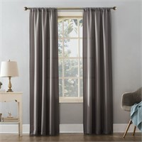 Mainstay Textured Solid Rod Pocket Curtain Panel